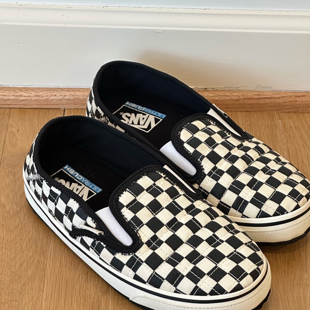 Vans Slip-Er 2 Black and White Checkered Slippers - Picture 3 of 5